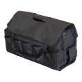 HEAVY DUTY TOOL BAG WITH COVER AND STEEL HANDLE
