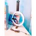 Ring light 10 inch with stand - Basic (White, cool, warm light)