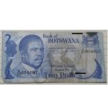 1982 - Botswana - Two Pula -  Signature: F.G.Mogae & Q.Herman - Demonetised Yes -B/23 604097