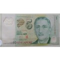 2010 - Singapore - 5 Dollars - Signature: Goh Chok Tong. 1 square  - Demonetised No 3AR545280