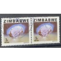 1980 - Pair - Zimbabwe - 3c - Minerals