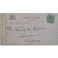 1906 - Post Card - Raphael Tuck & Sons # 6458 -  English Back -  Kimberley  -  1/2d Cape of Good Hop
