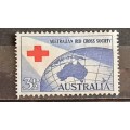 1954 - Australia -  Unused - 3½P - The 40th Anniversary of the Australia Red Cross Society