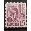 1947 - French Occupation of Baden, Germany -  Unused - 15 -