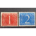1946-1969 - Nederland -  WM - 1, 2 - Daly Stamps
