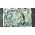 1953 - Northern Rhodesia (Zambia) -  WM - 1P - The 100th Anniversary of the Birth of Cecil Rhodes, 1
