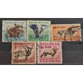 `1954 - South Africa - WM - 3, 4, 6, 1´3Sh´P, 1´6Sh´P - Local Motives`