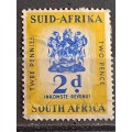1955 - South Africa - WM - 2 - Revenue Stamps