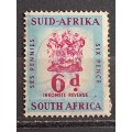 1955 - South Africa - WM - 6 - Revenue Stamps