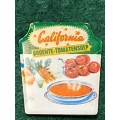 Pin: Vintage Dutch Advertising  - : California Groete - Tomatensoep`