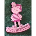 Pin: Vintage Dutch Advertising  - `Pastachoca` - Magenta