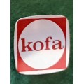 Pin: Vintage Dutch Advertising  - `Kofa` - red