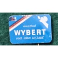 Pin: Vintage Swiss Advertising  - `Wybert Menthol - voor stem en keel`