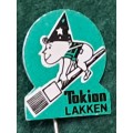 Pin: Vintage Dutch Advertising  - `Tokion Lakken ` - green