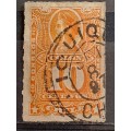 1883-1889 - Chile -  Postmark Iquique 1897 - 10 - Christopher Columbus