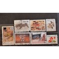 World Mix : 1984 - 1990  : Bid Per stamp for Lot of 7