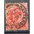 1902 - UK -  Postmark Battersea - One Penny - King Edward VII