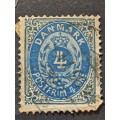1875 - Denmark - 4 - Royal Emblem