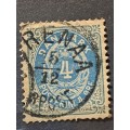 1875 - Denmark -  Postmark Grenaa - 4 - Royal Emblem