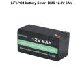 Aumoon 12V-6A LiFePo4 Battery with Smart BMS