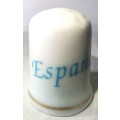 Spain, Espana Fine Bone China Souvenir Thimble