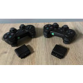 2 x Playstation 2 Wireless Controllers