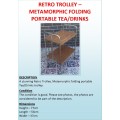 RETRO TROLLEY  METAMORPHIC FOLDING PORTABLE TEA/DRINKS