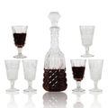 Seven (7) Piece Whiskey and Wine Decanter with Glasses Set - Ready To Ship Items