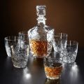 Brand New 7 Piece Crystal Clear Whiskey Decanter Set - Ready To Ship Items