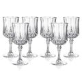 Brand New 6 Piece Crystal White Goblet Wine Glasses - Ready To Ship Items