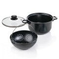 Heavy Duty Pasta Pot With Built-In Strainer