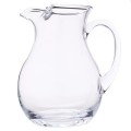 Clear Stylish Glass Beverage Pitcher for Sangria, Lemonade, Iced Tea, Cocktails and More