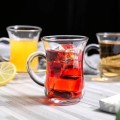 6 Piece Elegant Clear Small Turkish Glass Teacup Set (105ml)