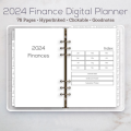 2024 Finance Digital Planner - 76 Pages - Hyperlinked Tabs - Goodnotes