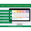 Habit Tracker Spreadsheet - Google Sheets Template