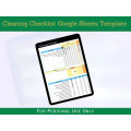 Cleaning Checklist with Instruction Tab - Google Sheets Template