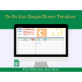 To-Do List Spreadsheet - Google Sheets Template