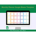 Monthly Planner with Instruction Tab - Google Sheets Template