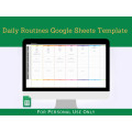Daily Routines Spreadsheet - Google Sheets Template
