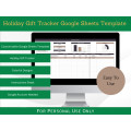 Holiday Gift Tracker with Instructions Tab - Google Sheets Template