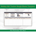Holiday Gift Tracker Spreadsheet - Google Sheets Template