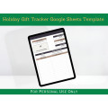 Google Sheets Template - Holiday Gift Tracker with Instructions Tab