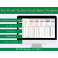 Debt Payoff Calculator with Instruction and Transaction Tabs - Google Sheets Template