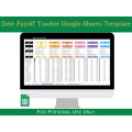 Google Sheets Template - Debt Payoff Calculator with Instruction and Transaction Tabs