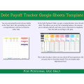 Debt Payoff Calculator with Instruction and Transaction Tabs - Google Sheets Template