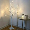 Indoor Outdoor Lit Birch Tree with Ice White LEDs for Decorations