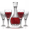 7 Piece Clear Stylish Wine Decanter with Glasses Set