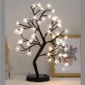 Artificial Tree Lamp Adjustable Branches Bonsai Style Exquisite Appearance Led Tree Lamp