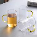 5 Piece Borosilicate Glass Pitcher with Lid and Drinking Cups Set