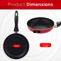 Red 20cm Non-Stick Aluminium Frying Pan